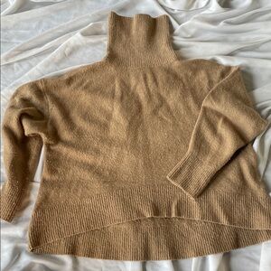 French Connection Camel Cowl Neck Sweater